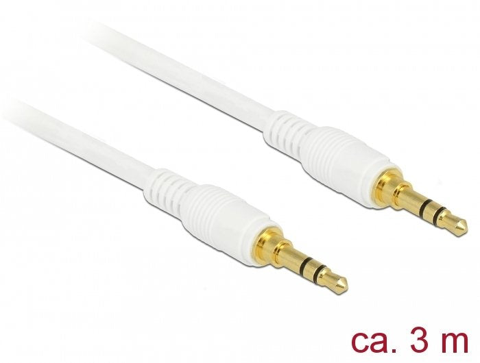 EAN 4043619855520 - DeLOCK 85552 cable de audio 3 m 3,5mm Blanco imagen 1