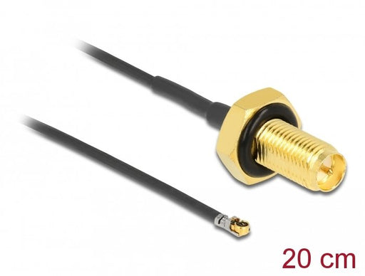 EAN 4043619126576 - DeLOCK 12657 cable coaxial 0,2 m Negro imagen 2