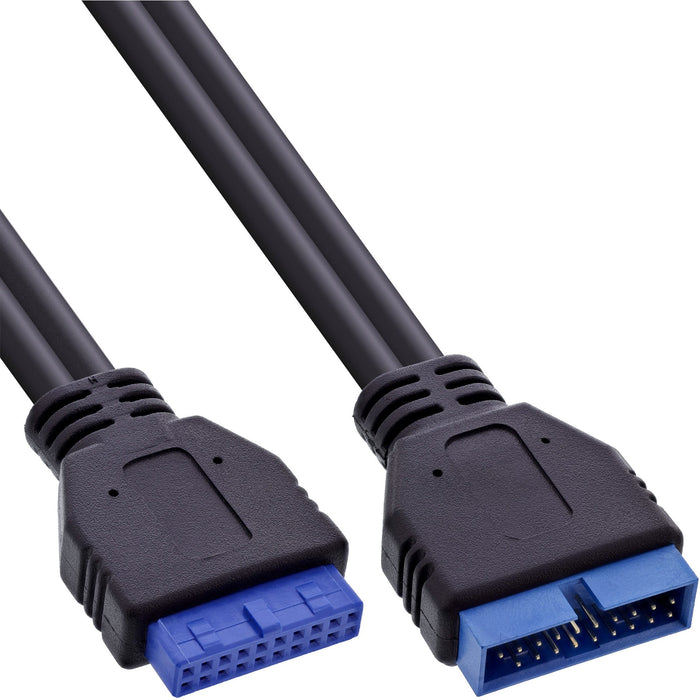 EAN 4043718187294 - InLine 33448I cable USB 0,35 m Negro imagen 1