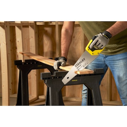 EAN 3253562152817 - Stanley 2-15-281 sierra 38 cm Negro, Acero inoxidable, Amarillo imagen 6