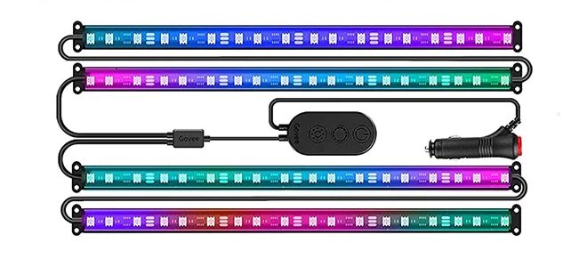 EAN 6974316990604 - Govee RGBIC Interior Car Lights Tira de luz inteligente Bluetooth imagen 1