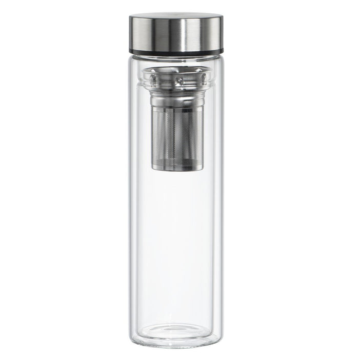 EAN 4047443490636 - Hama 00181598 bidón de agua Uso diario Vidrio de borosilicato, Silicona Azul, Transparente imagen 2
