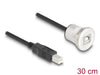 EAN 4043619881826 - DeLOCK 88182 cable USB USB 2.0 0,3 m USB B Negro, Plata imagen 2