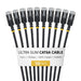 EAN 65030936019 - StarTech.com 6ASTP34BKS15CM10PK cable de red Negro 0,15 m Cat6a U/FTP (STP) Alrededor imagen 1