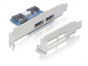 EAN 4043619617258 - DeLOCK Slot bracket 2x eSATAp 5V/12V tarjeta y adaptador de interfaz imagen 1