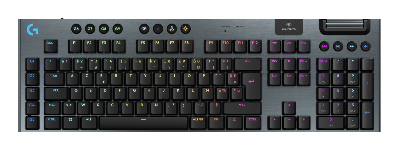 EAN 5099206121638 - Logitech G G915 X LIGHTSPEED teclado Juego USB + RF Wireless + Bluetooth AZERTY Francés Negro imagen 1