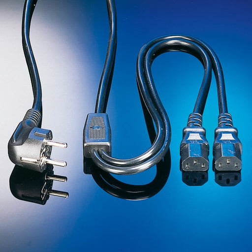 EAN 7611990140039 - VALUE 19.99.1022 cable de transmisión Negro 1,8 m CEE7/7 Acoplador C13 2 x imagen 2
