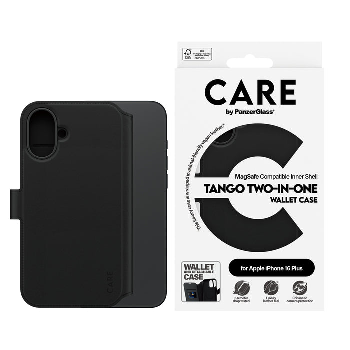 EAN 5715685003936 - PanzerGlass CARE™ by ® Tango 2-in-1 Wallet Case w. MagSafe iPhone 16 Plus funda para teléfono móvil Negro imagen 2