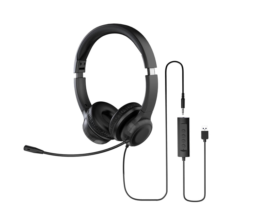 EAN 4711474000606 - Acer AHW154 Auriculares Alámbrico De mano Oficina/Centro de llamadas USB tipo A Negro imagen 1