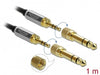 EAN 4043619857852 - DeLOCK 85785 cable de audio 1 m 3,5mm Negro, Gris imagen 2