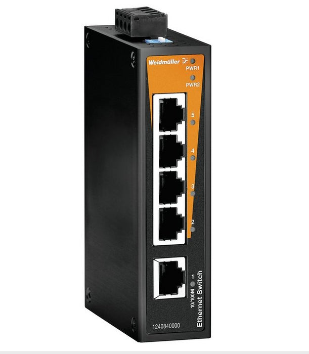 EAN 4050118028737 - Weidmüller IE-SW-BL05-5TX No administrado Fast Ethernet (10/100) Negro imagen 1