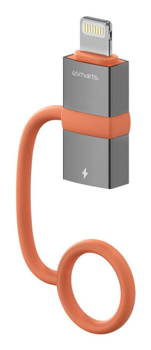 EAN 4252011911677 - 4smarts 541522 adaptador de cable de vídeo Lightning USB Tipo C Gris, Naranja imagen 3