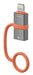 EAN 4252011911677 - 4smarts 541522 adaptador de cable de vídeo Lightning USB Tipo C Gris, Naranja imagen 3