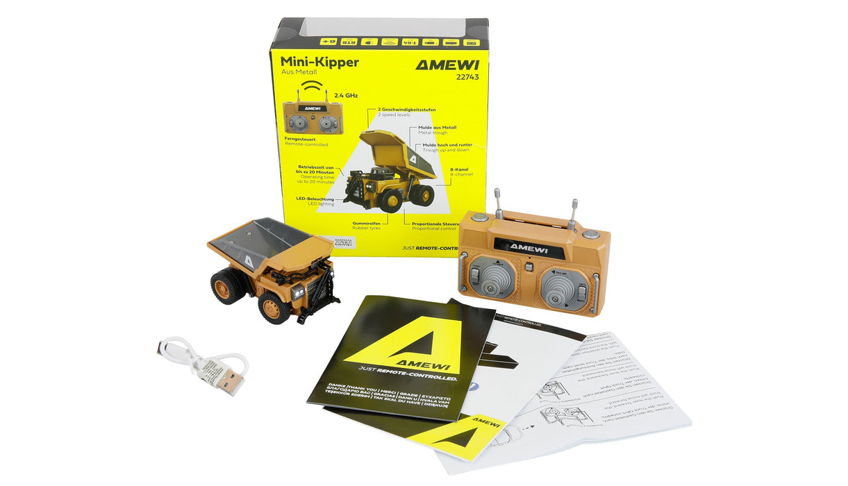 EAN 4262500346637 - Amewi 22743 modelo controlado por radio Camión basculante Motor eléctrico 1:64 imagen 3