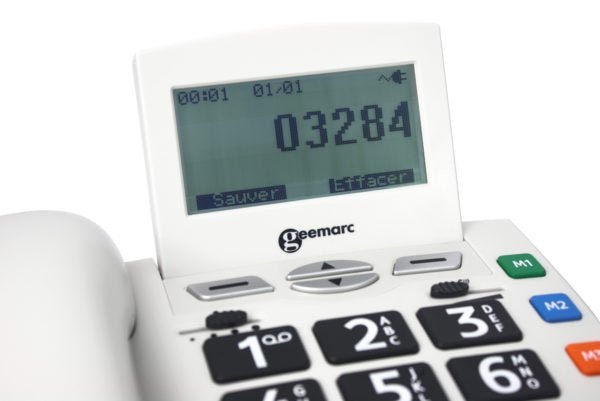 EAN 3521350007947 - Geemarc Telecom Serenities Teléfono DECT/analógico Identificador de llamadas Blanco imagen 6