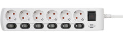 EAN 4007123667499 - Brennenstuhl 1153110126 base múltiple 2 m 6 salidas AC Interior Blanco imagen 2
