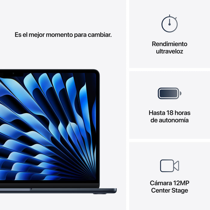 EAN 0195949889943 - Apple MacBook Air Apple M M4 Portátil 34,5 cm (13.6") 24 GB 512 GB SSD Wi-Fi 6E (802.11ax) macOS Sequoia  imagen 10