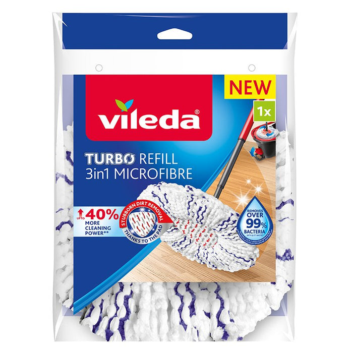EAN 4023103227439 - Vileda 4023103227439 accesorio para trapeador Cabezal de fregona Azul, Blanco imagen 1