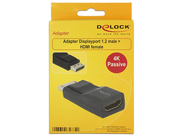 EAN 4043619656851 - DeLOCK Displayport/HDMI Negro imagen 3