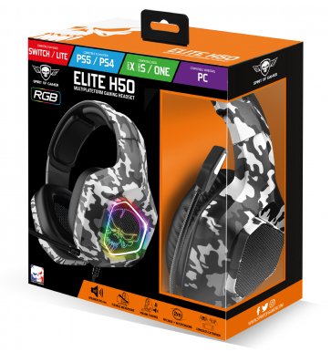 EAN 3700104424678 - Spirit of Gamer ELITE-H50 ARTIC EDITION Auriculares Alámbrico Diadema Juego Blanco, Gris imagen 7