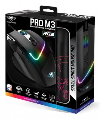 EAN 3700104445949 - Spirit of Gamer PRO-M3 RGB ratón Juego mano derecha USB tipo A Óptico 7200 DPI imagen 9