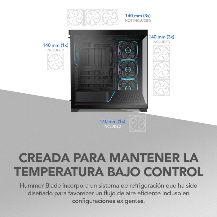 EAN 8436587976513 - NOX Hummer BLADE Negro, Transparente imagen 28