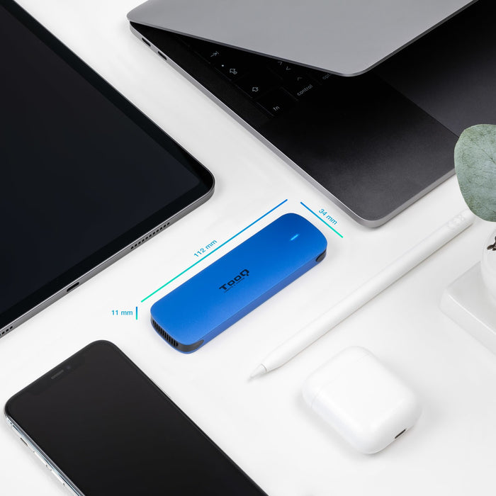 EAN 8433281013933 - TooQ TQE-2201BL caja para disco duro externo Caja externa para unidad de estado sólido (SSD) imagen 2