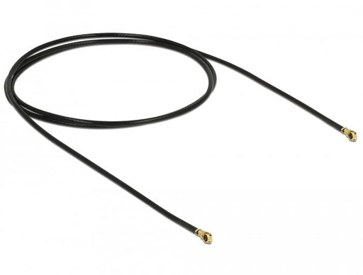 EAN 4043619896462 - DeLOCK 89646 cable coaxial 1.13 0,5 m MHF IV/ HSC MXHP32 Negro, Oro imagen 2