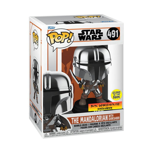 EAN 0889698587976 - FUNKO POP! The Mandalorian with Dark Saber imagen 2