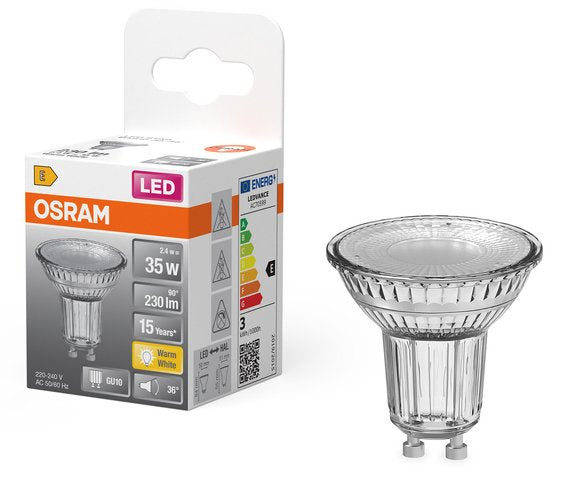 EAN 4099854458484 - Osram 4099854458484 lámpara LED Blanco cálido 2700 K 2,4 W GU10 E imagen 3