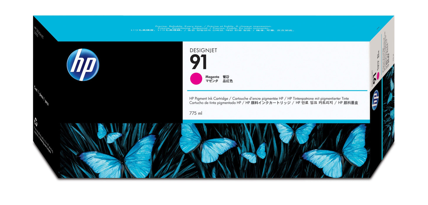 EAN 0882780987227 - HP 91 775-ml Magenta DesignJet Pigment Ink Cartridge cartucho de tinta 1 pieza(s) Original Rendimiento es imagen 1
