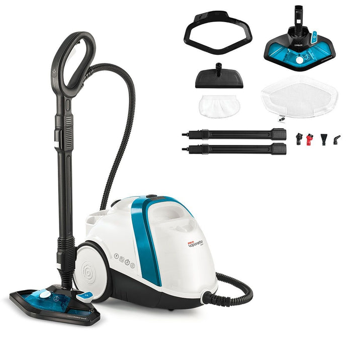 EAN 8007411011566 - Polti Vaporetto Smart 100_B Limpiador a vapor de cilindro 1500 W Azul, Blanco imagen 3