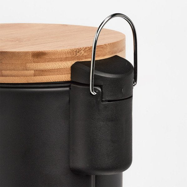 EAN 4003368189109 - Zeller Present 18910 papelera 3 L Alrededor Bamboo, Plancha Negro, Madera imagen 6