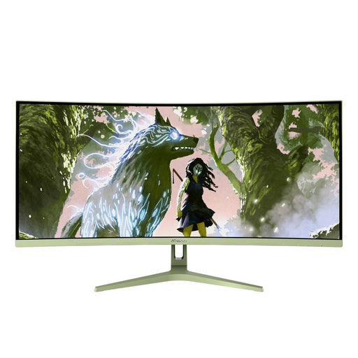 EAN 0850054766984 - Arozzi Nova 34″ Curved pantalla para PC 86,4 cm (34") 3440 x 1440 Pixeles 4K Ultra HD LED Verde imagen 1