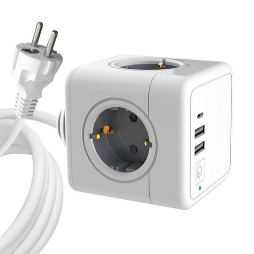 EAN 5704174884767 - Microconnect MC-CUBE015USBC base múltiple 1,5 m 4 salidas AC Interior Blanco imagen 1