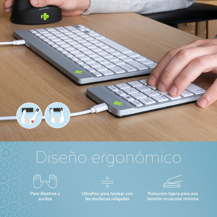 EAN 8719274491903 - R-Go Tools RGOCONMWDWH teclado numérico Portátil USB imagen 4