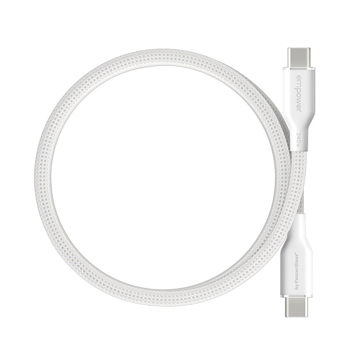 EAN 5715685027703 - PanzerGlass empower by ® Magnetic 240W USB-C to USB-C Cable | USB 2.0 | 1.5M | Silver White Protector de  imagen 4