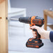 EAN 5035048641149 - Black & Decker BDCHD18KB-QW taladro Sin llave Negro, Naranja imagen 5