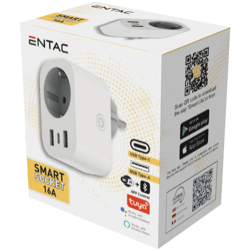 EAN 5999097954301 - Entac ES-SSAUSB-WIBLE adaptador de enchufe eléctrico Blanco imagen 2