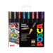 EAN 3296280021737 - POSCA PC-5M Azul, Marrón, Coral, Oro, Rosa, Plata, Turquesa, Violeta 8 pieza(s) imagen 1