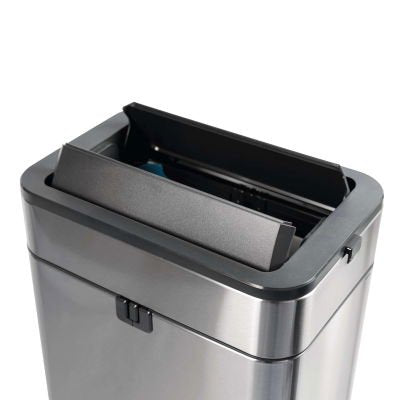 EAN 4002390095877 - MAUL 9504094 cubo de basura Rectangular Acero inoxidable Negro, Plata imagen 4