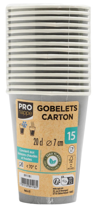 EAN 3281510891181 - PRONAPPE 89118I vaso desechable 15 pieza(s) 200 ml Cartón imagen 3