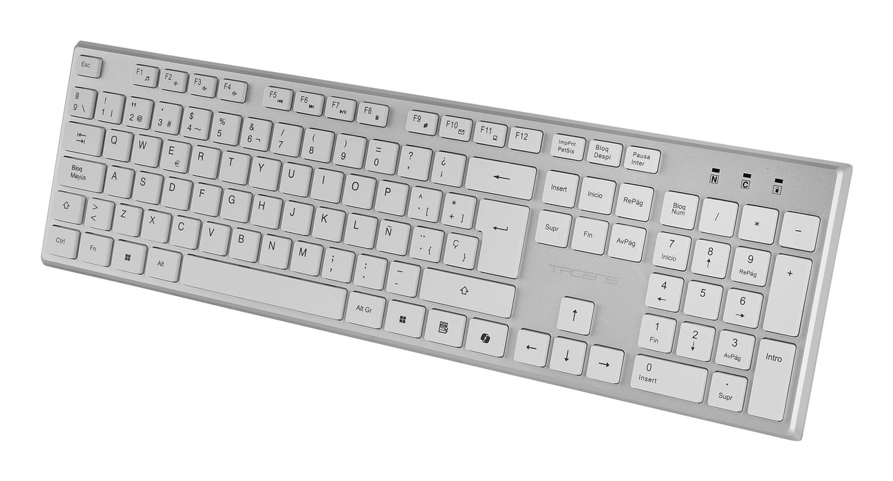 EAN 8435693112174 - Tacens 6ZENITHWIT teclado Ratón incluido Hogar / Oficina RF inalámbrico QWERTY Italiano Plata, Blanco imagen 6