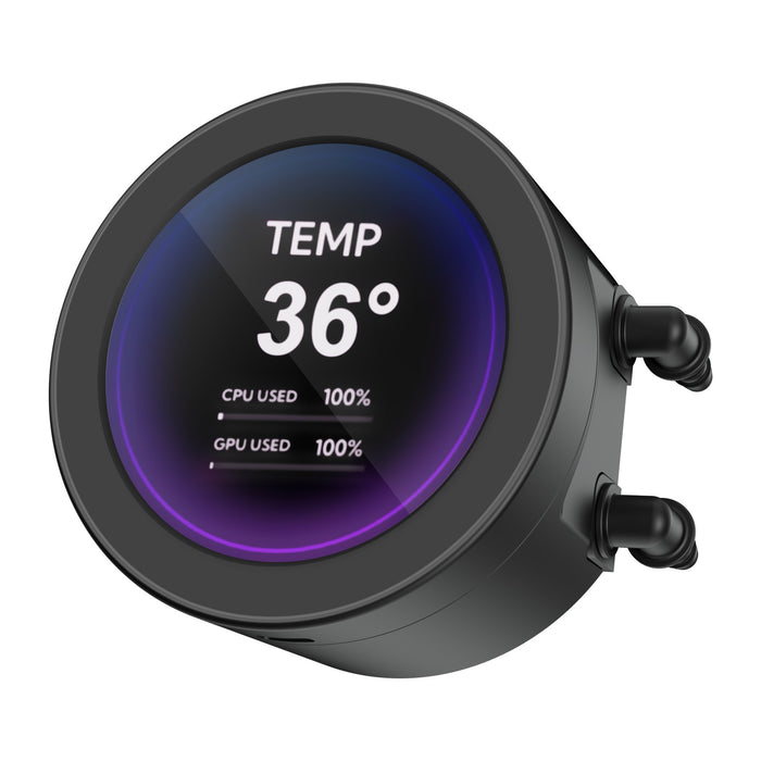 EAN 6930788485772 - SAMA Gears Q70 Procesador Sistema de refrigeración líquida todo en uno 12 cm Negro 1 pieza(s) imagen 4
