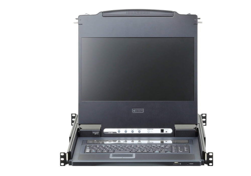 EAN 4719264643804 - ATEN CL6708MW-ATA-AG consola de rack 43,9 cm (17.3") 1920 x 1080 Pixeles Metal, Plástico Negro 1U imagen 2