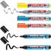 EAN 4004764986750 - Edding 385 Flipchart marcador 6 pieza(s) Brush/Bullet tip Negro, Azul, Plata, Amarillo imagen 1