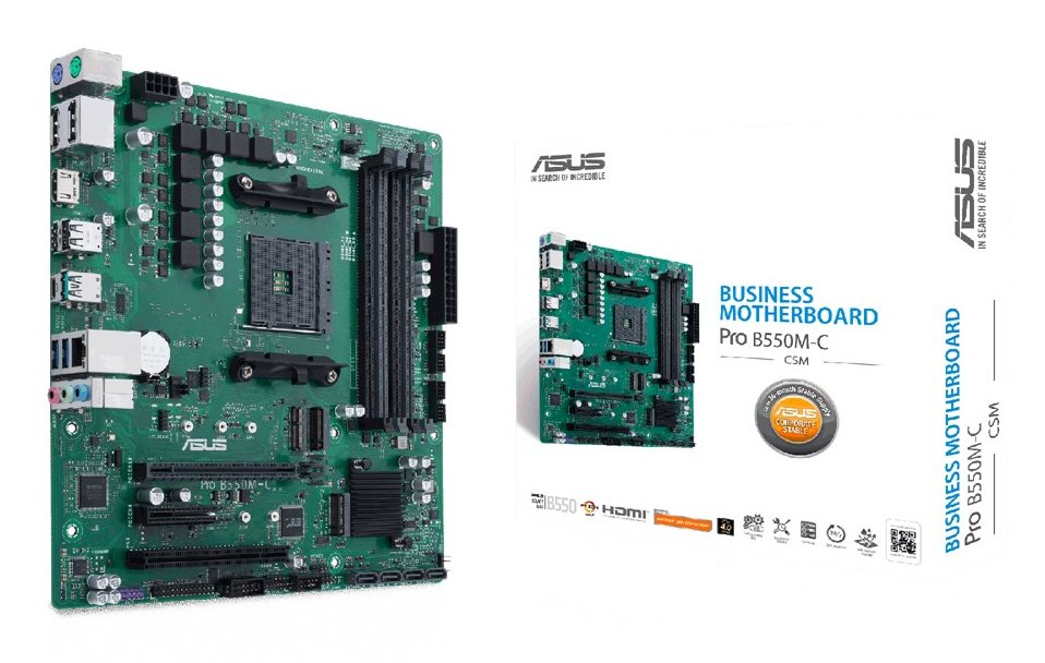 EAN 4718017992336 - ASUS PRO B550M-C/CSM AMD B550 Zócalo AM4 micro ATX imagen 1