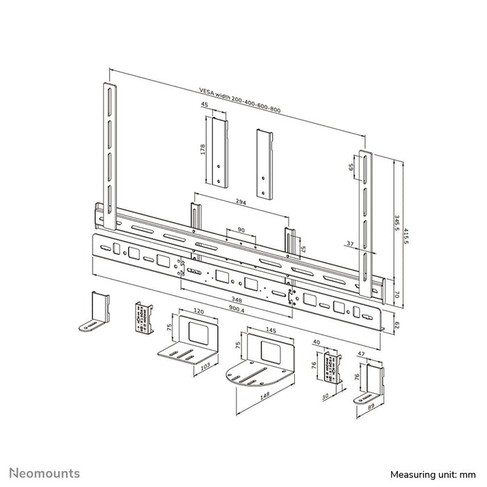 EAN 8717371449377 - Neomounts AV30-500BL accesorio para soporte de televisor imagen 20