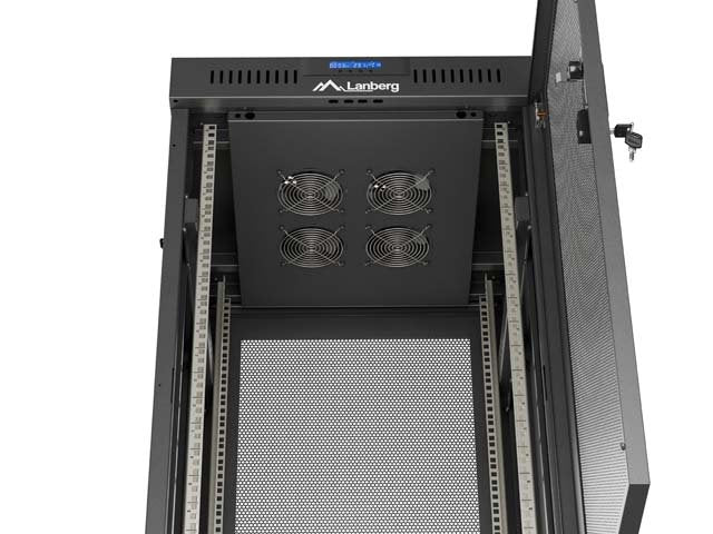 EAN 5901969447880 - Lanberg FF01-6624-23BL armario rack 24U Rack o bastidor independiente Negro imagen 7