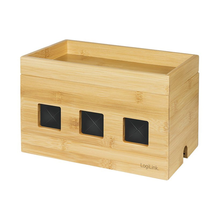 EAN 4052792065015 - LogiLink KAB0076 - Logitech Kabelbox aus Bambus imagen 3